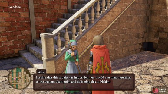 You&rsquo;ll find the girl, Akia, from Quest 09 just outside the Doge&rsquo;s house
