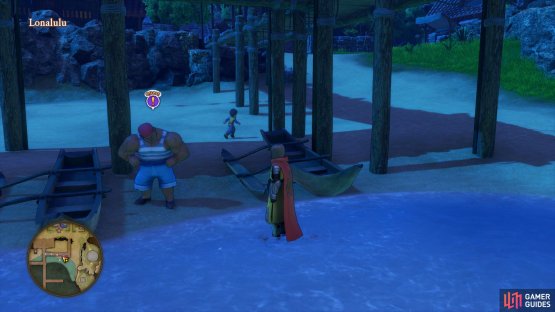 Speak to the man under the pier to assist him