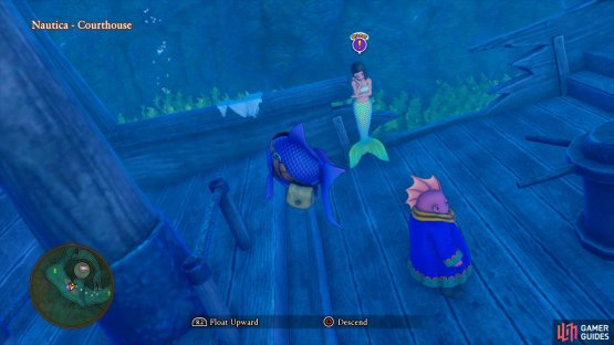 both of which require you to be in your fish form.