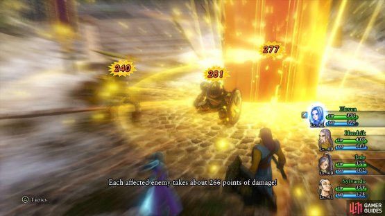 use Quadraslash to take the monsters out with ease.
