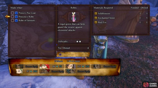 Consider forging a Princess Robe to boost Veronica&rsquo;s Magical Might