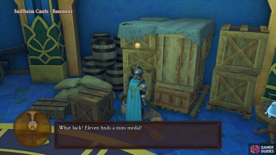 you&rsquo;ll find a Mini Medal in the pots down in the dungeons.