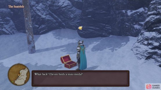 Cross the bridge to the west from the upper area to find this chest