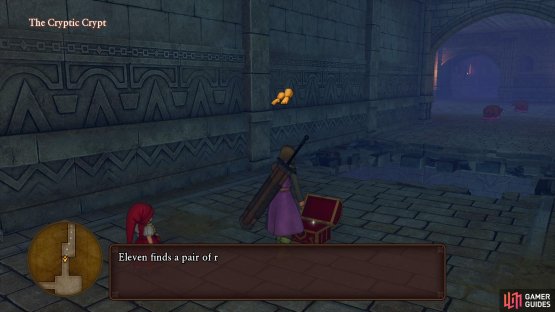 you can access this chest finally by heading south from the large room.
