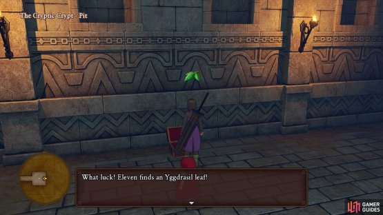 you&rsquo;ll find a chest there with an Yggdrasil Leaf.