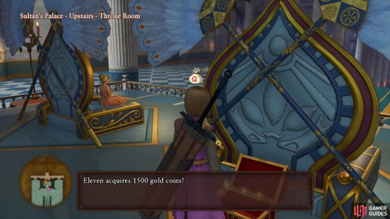 while you can net yourself a small fortune behind the Sultan’s throne.