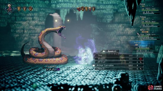 The Thief&rsquo;s debuffs can help deal more damage for physical attackers