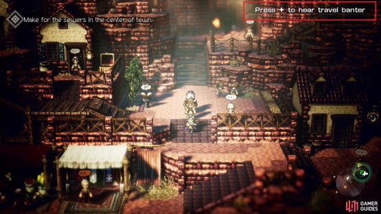 You will see a button prompt during story sequences in Chapter 2