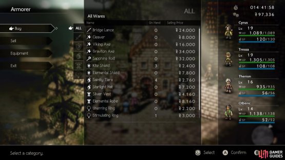 Shops in the second round of towns will have some upgrades