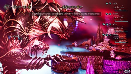 with Create Soul turning that stolen BP into more shields for the boss
