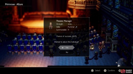 where you&rsquo;ll find the Theater Manager on the right side in the first room
