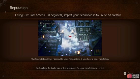 Fail enough times and you won&rsquo;t be able to do any Path Actions in that town