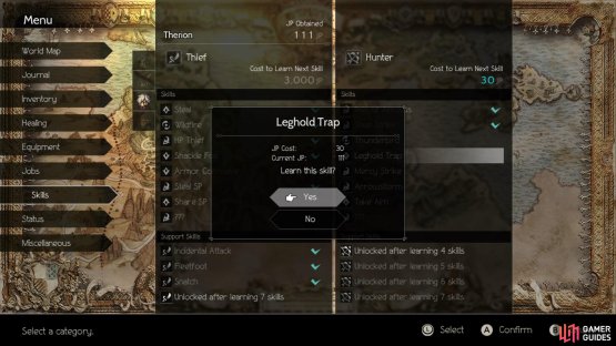 while other choices will be made based on the available skills