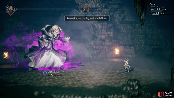 Russell muttering an incantation usually means a strong attack is coming next round
