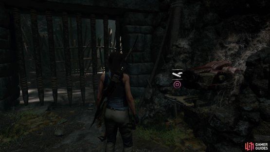 Push the switch to open the gate