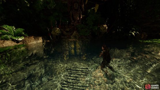 Find the entrance underwater