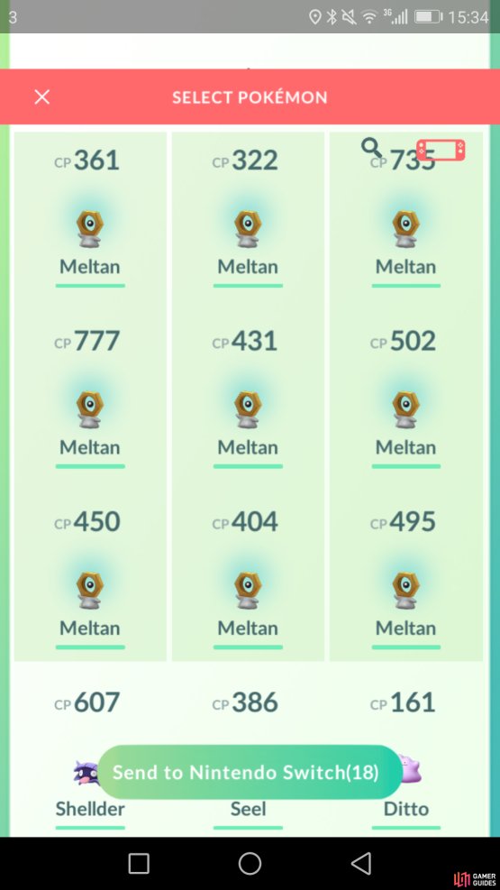 Transferring Meltan