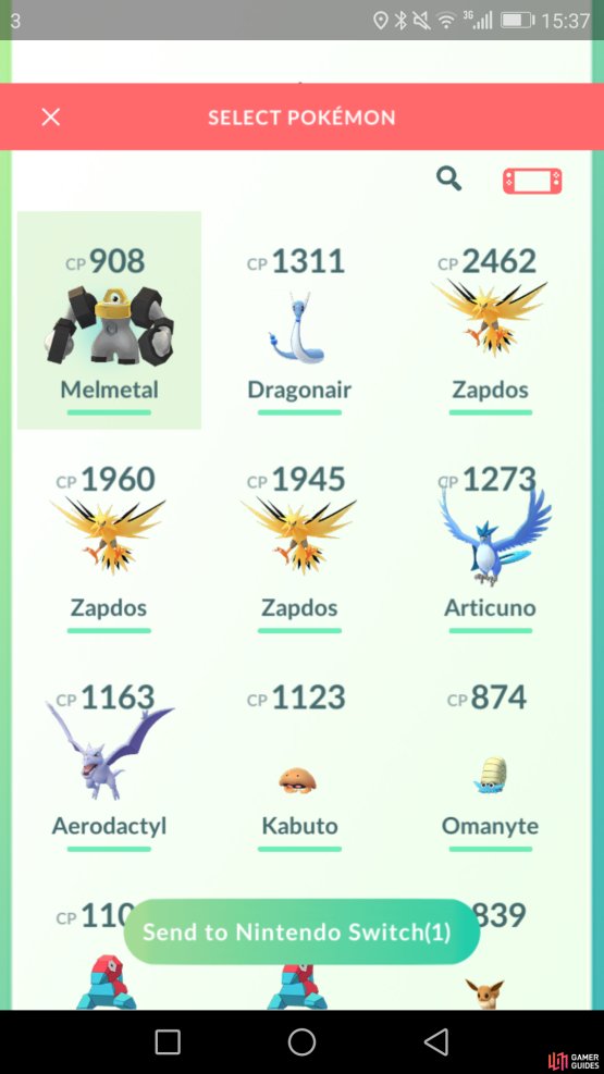 Transferring Melmetal