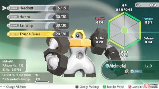 Melmetal&rsquo;s stats