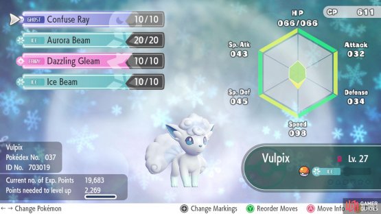 Another Alolan Vulpix with 50 Awakening Values in Speed.