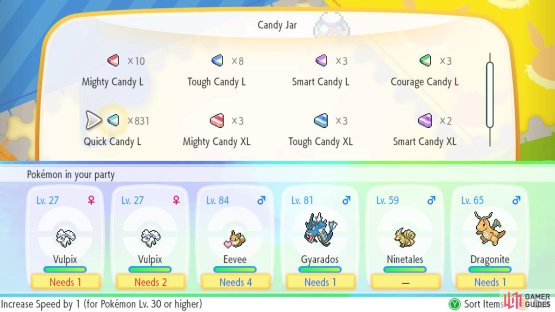 Standard candy be used on any Pok&eacute;mon (ignoring Level and AV restrictions).