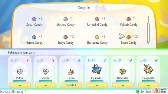 Whereas species candy only work on certain Pok&eacute;mon species (and their evolved forms).