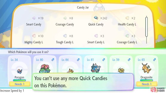 After a while, the lower quality candies won&rsquo;t be enough to boost a Pok&eacute;mon&rsquo;s AVs.