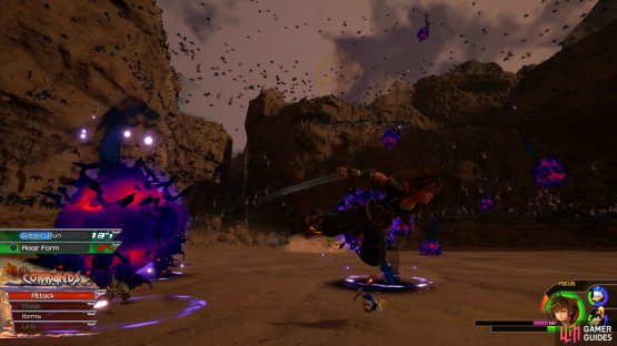 During phase two, glide away from the Dark Balls