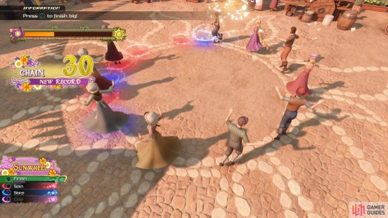 you can fill the bar greatly by performing in the center.