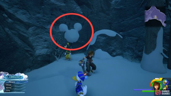 Drop down off the large wall to find this Lucky Emblem
