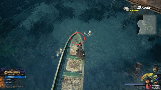 You&rsquo;ll find the first Lucky Emblem on the rowboat near the Leviathan