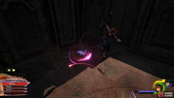 Glide around to avoid Marluxia&rsquo;s spin attack