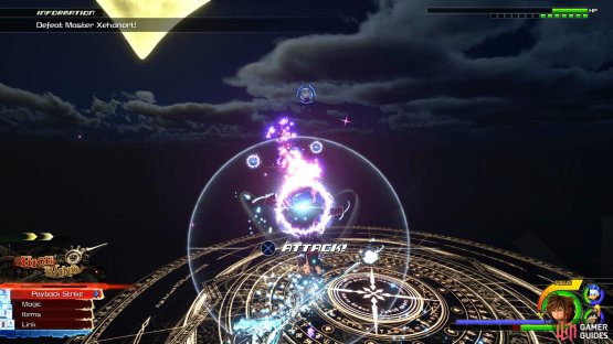 Master Xehanort adds balls of darkness to his arsenal in phase two