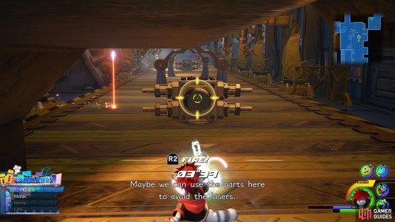 Shoot the junk in the way as you head along the belt