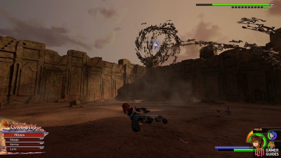 keep on the move during Vanitas&rsquo; Keyblade Barrage.