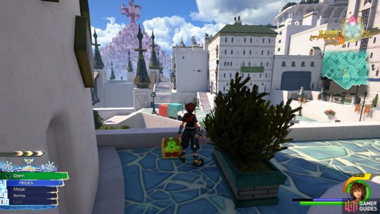 while #5 can be found overlooking the square north of the cylindrical tower.