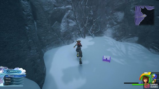 Airslide across to reach this chest