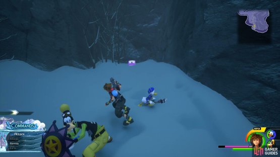 defeat the Beauty Parasol and leap across to find this chest.