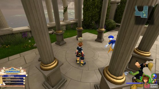 Look in the gazebo near the Save Point for this chest