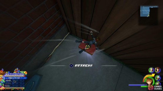 then leap off the other side and smash the tool box to reveal a chest.