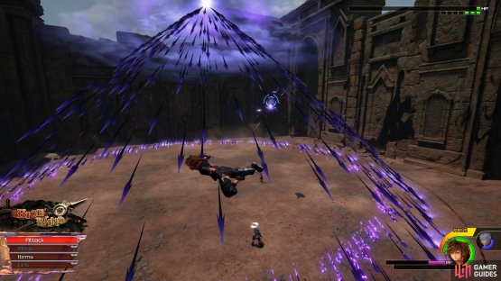 stick to the outside of the arena while he performs his Special.