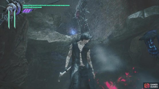 At the top, you will be able to see the fragment on a higher ledge