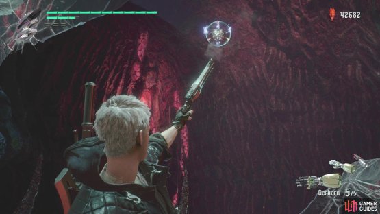 where you can use the Grim Grip points to launch yourself to the ledge for the Secret Mission