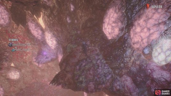 The Purple Orb Fragment is on a tiny ledge after the Chaos/Fury fight