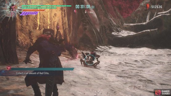 Lure the Empusa to one of the blood pools to make it turn into a Red Empusa