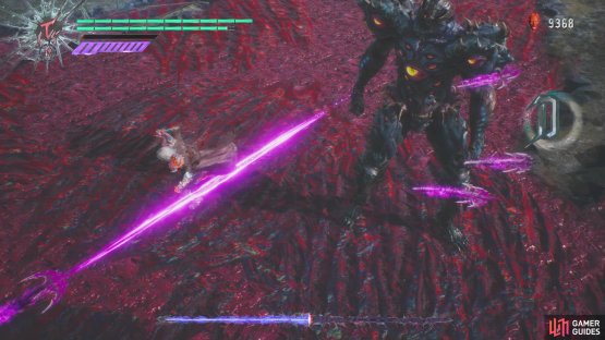 The purple swords can be a little hard to dodge if you&rsquo;re up close