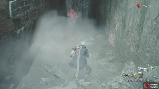 Bust it open to find some Red Orbs behind it