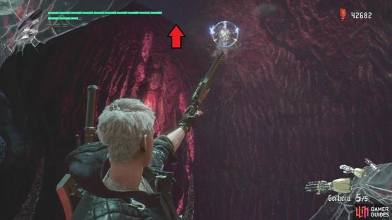 where you can use the Grim Grip points to launch yourself to the ledge above