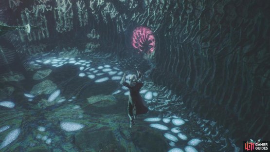 Head through this spiked doorway after finishing off the enemies