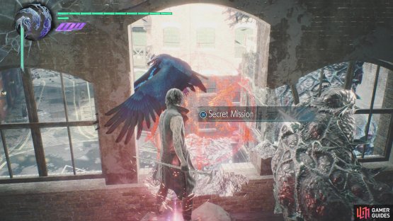 and stand at the opening to find the Secret Mission